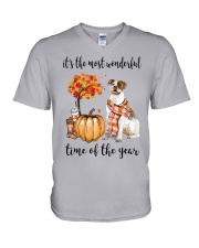 The Most Wonderful Time - American Bulldog V-Neck T-Shirt thumbnail