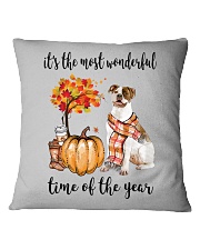 The Most Wonderful Time - American Bulldog Square Pillowcase thumbnail
