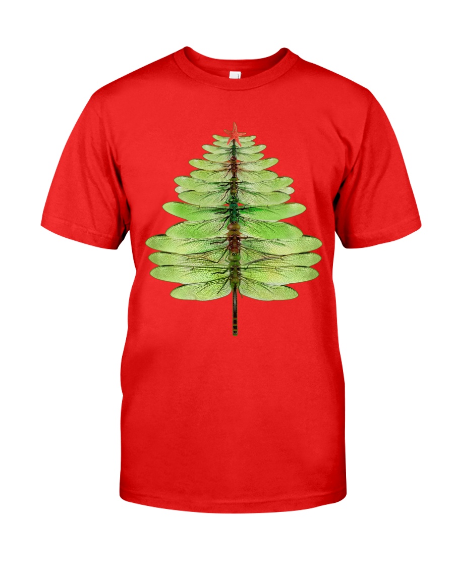 Dragonfly Christmas Tree Classic T-Shirt