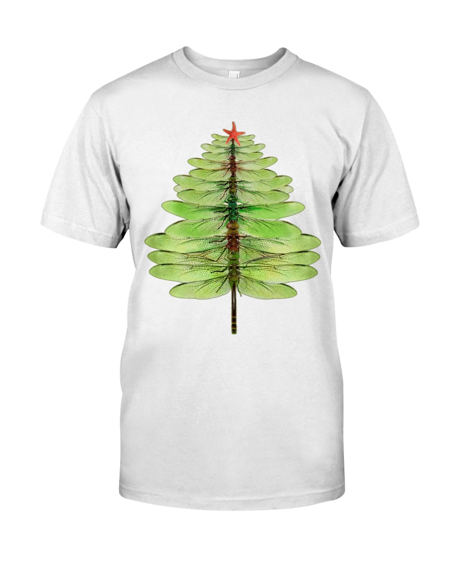 Dragonfly Christmas Tree Classic T-Shirt