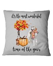 The Most Wonderful Time - Borzoi Square Pillowcase thumbnail