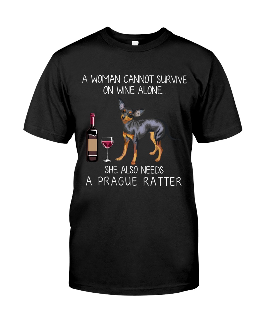 Wine and Prague Ratter Classic T-Shirt