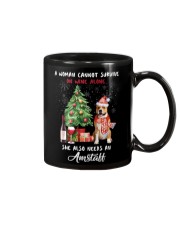Christmas Wine and Amstaff Mug thumbnail