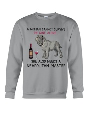 Wine and Neapolitan Mastiff 2 Crewneck Sweatshirt thumbnail