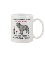 Wine and Neapolitan Mastiff 2 Mug thumbnail