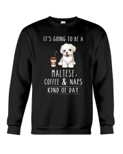 Maltese Coffee and Naps Crewneck Sweatshirt thumbnail