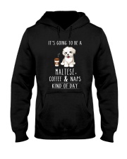 Maltese Coffee and Naps Hooded Sweatshirt thumbnail