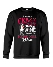 Crazy Lady Border Collie Crewneck Sweatshirt thumbnail