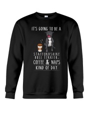Staffordshire Bull Terrier Coffee and Naps Crewneck Sweatshirt thumbnail