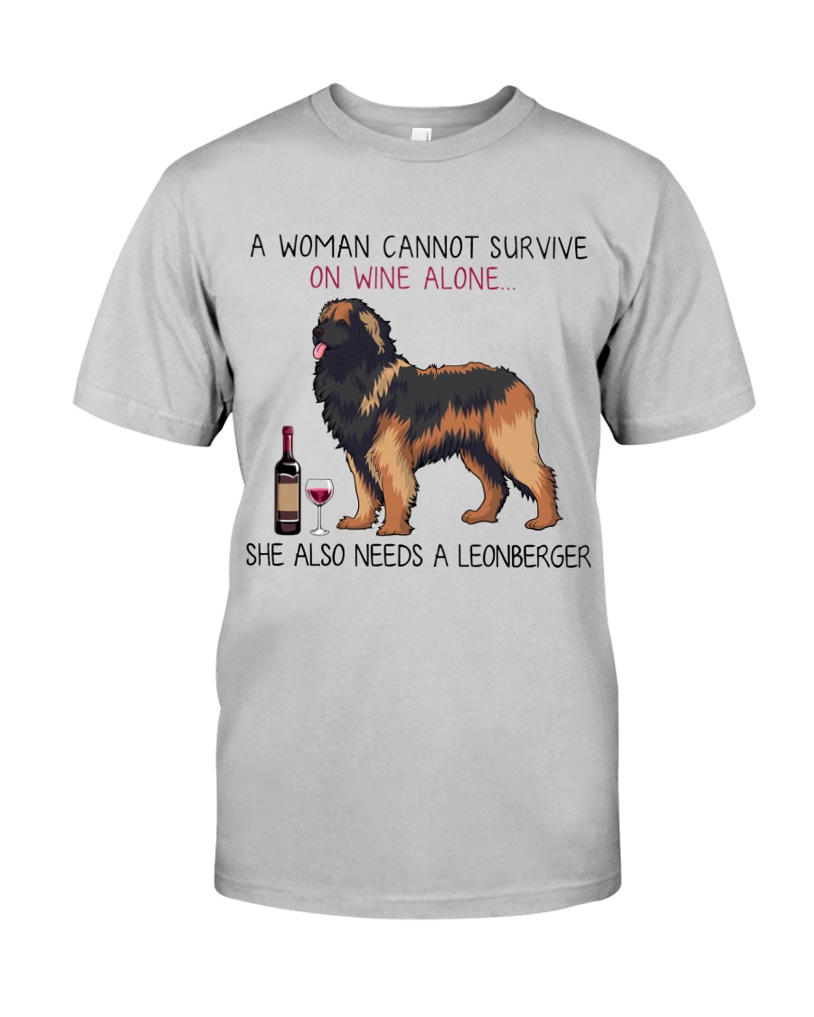 Wine and Leonberger 2 Classic T-Shirt