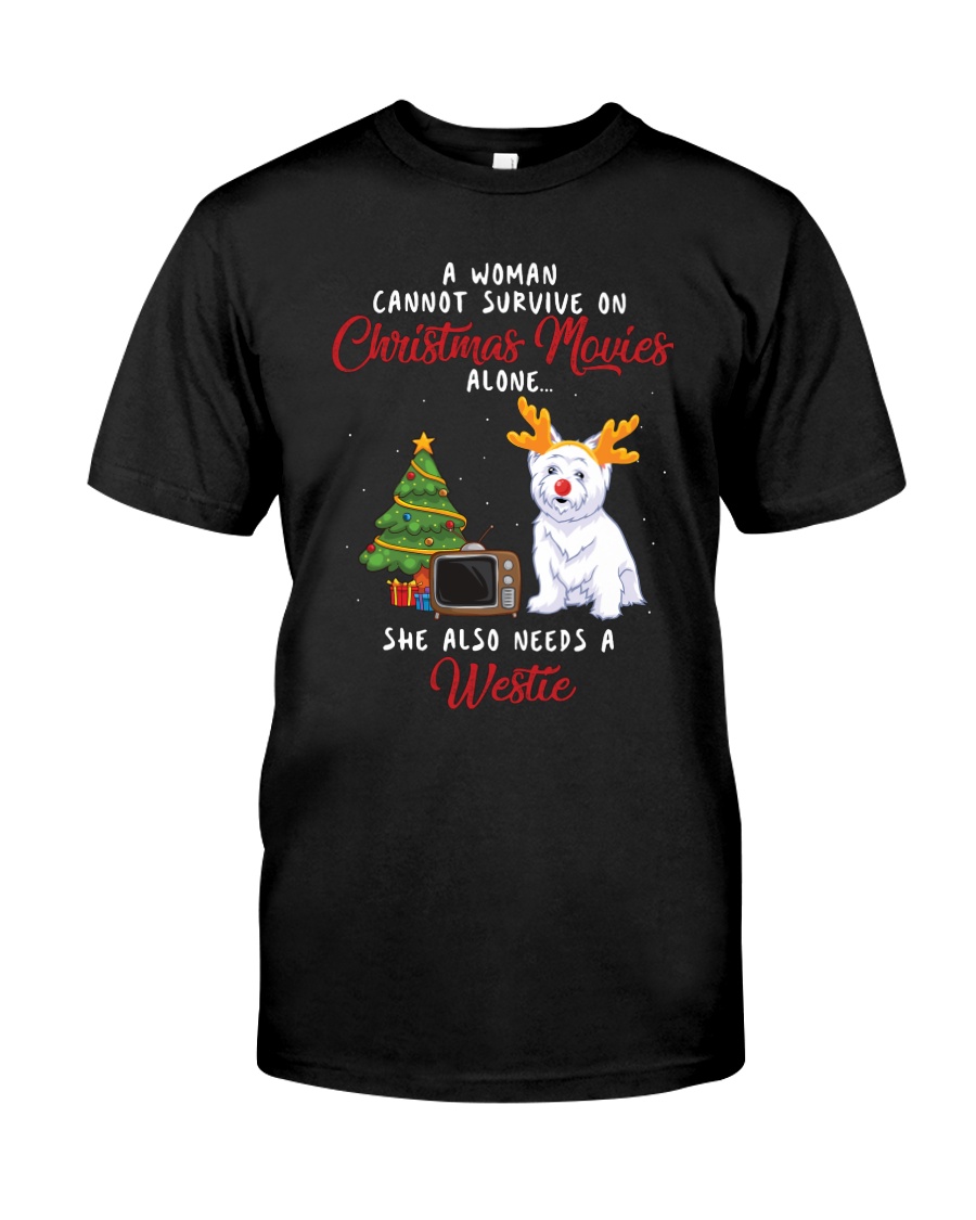 Christmas Movies and Westie Classic T-Shirt
