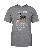 Greater Swiss Mountain Coffee and Naps Classic T-Shirt front