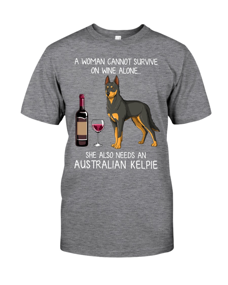 Wine and Australian Kelpie Classic T-Shirt