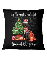 The Most Wonderful Xmas - Great Dane Square Pillowcase thumbnail