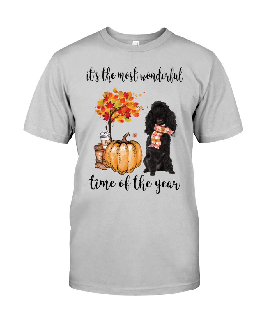 The Most Wonderful Time - Black Poodle Classic T-Shirt