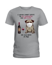Cannot Survive Alone - Pug Ladies T-Shirt thumbnail