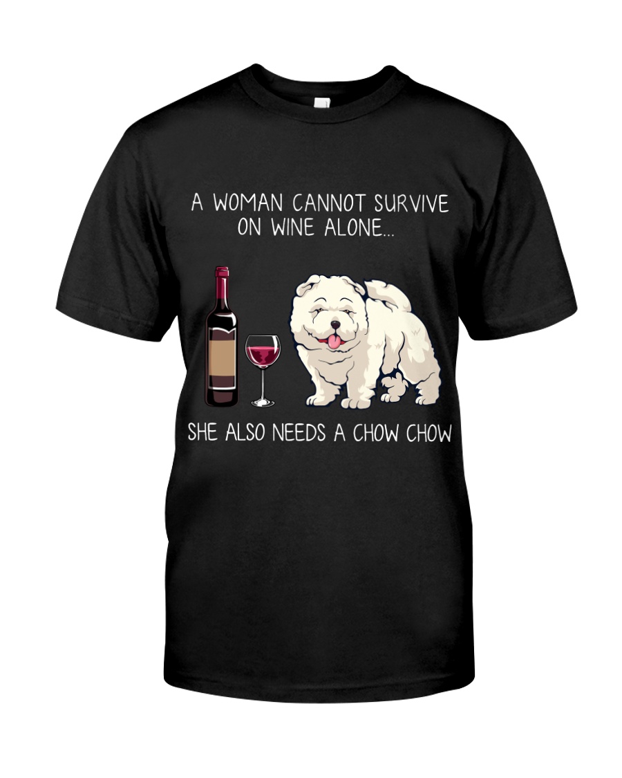 Wine and Chow Chow Classic T-Shirt