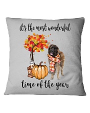 The Most Wonderful Time - Leonberger Square Pillowcase thumbnail