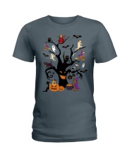 Halloween Dogs Tree Ladies T-Shirt thumbnail