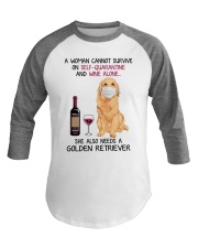 Cannot Survive Alone - Golden Retriever Baseball Tee thumbnail