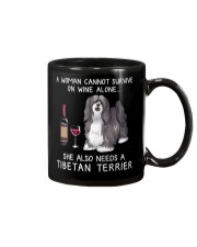 Wine and Tibetan Terrier Mug thumbnail