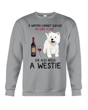 Wine and Westie 4 Crewneck Sweatshirt thumbnail