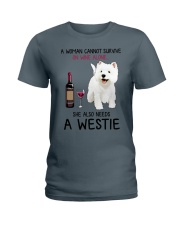 Wine and Westie 4 Ladies T-Shirt thumbnail
