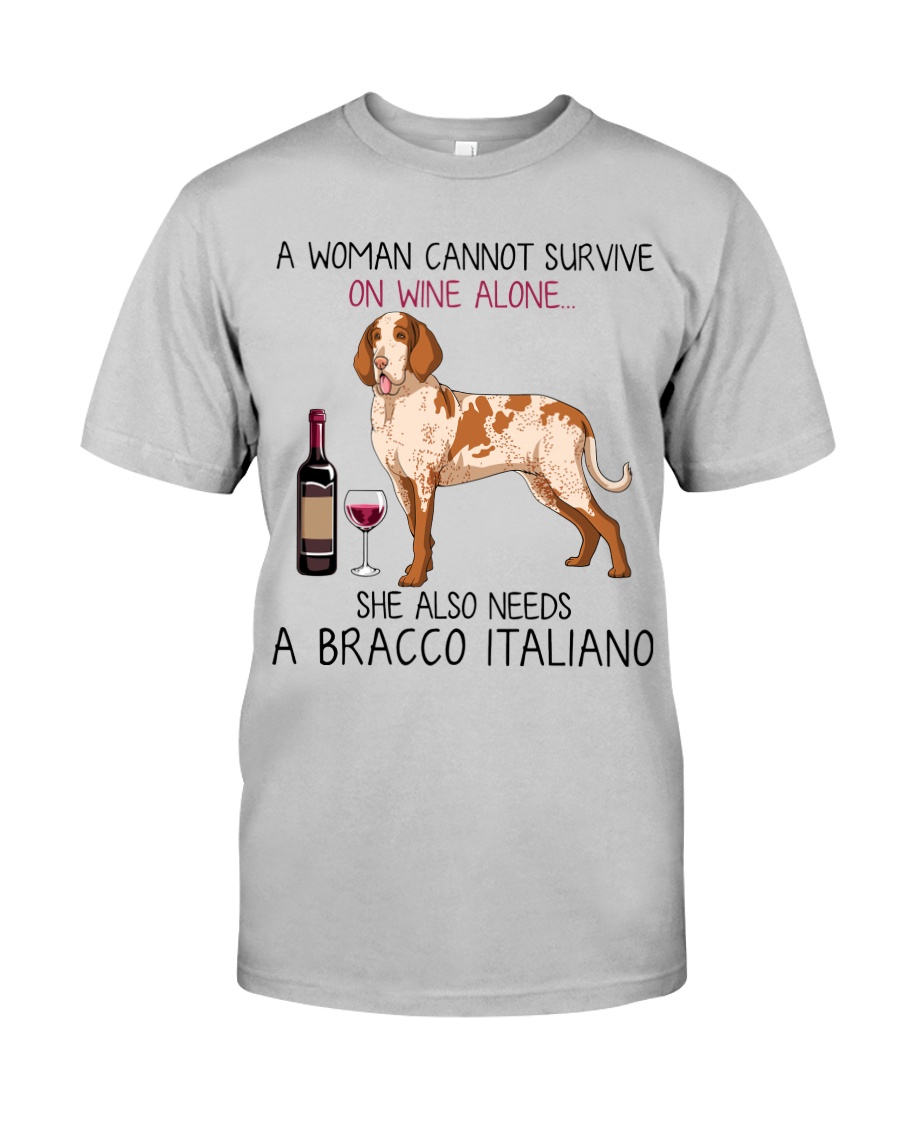 Wine and Bracco Italiano 2 Classic T-Shirt