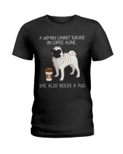 Coffee and Pug Ladies T-Shirt thumbnail