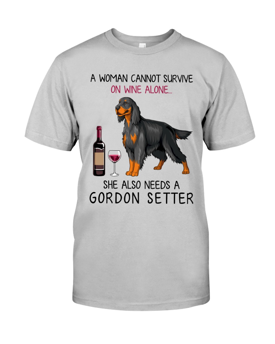 Wine and Gordon Setter 2 Classic T-Shirt