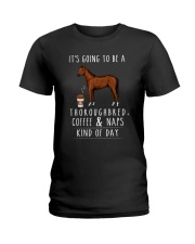Thoroughbred Coffee and Naps Ladies T-Shirt thumbnail