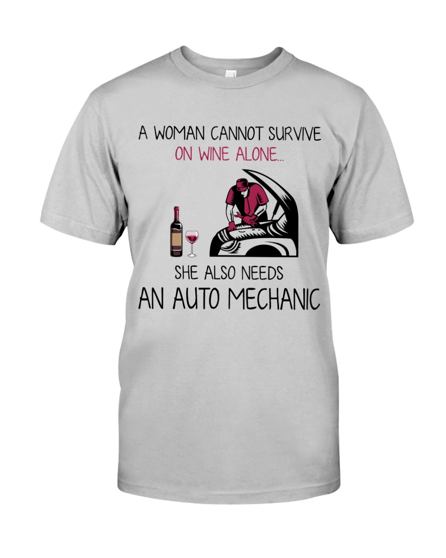 Wine and An Auto Mechanic 2 Classic T-Shirt