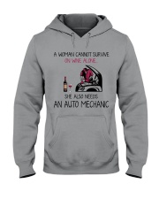 Wine and An Auto Mechanic 2 Hooded Sweatshirt thumbnail