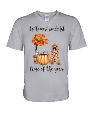 The Most Wonderful Time - Labradoodle V-Neck T-Shirt thumbnail