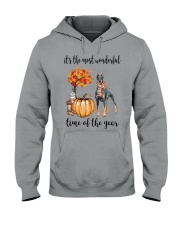 The Most Wonderful Time - Doberman Pinscher Hooded Sweatshirt thumbnail