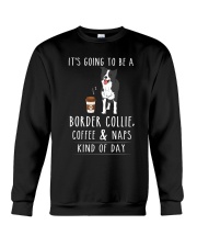 Border Collie Coffee and Naps Crewneck Sweatshirt thumbnail