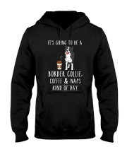 Border Collie Coffee and Naps Hooded Sweatshirt thumbnail