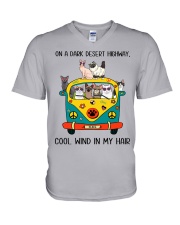 On A Dark Desert Highway V-Neck T-Shirt thumbnail