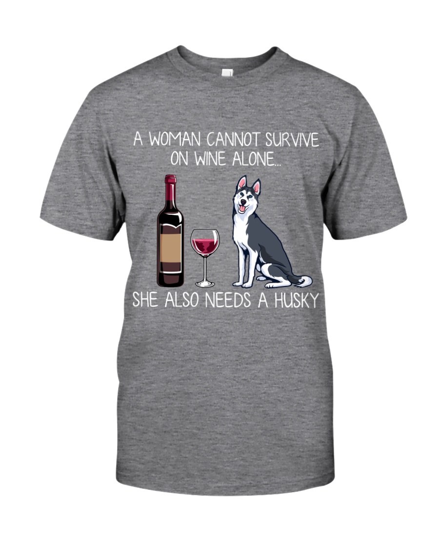 Wine and Husky Classic T-Shirt