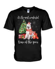 The Most Wonderful Xmas - Maremma Sheepdog V-Neck T-Shirt thumbnail
