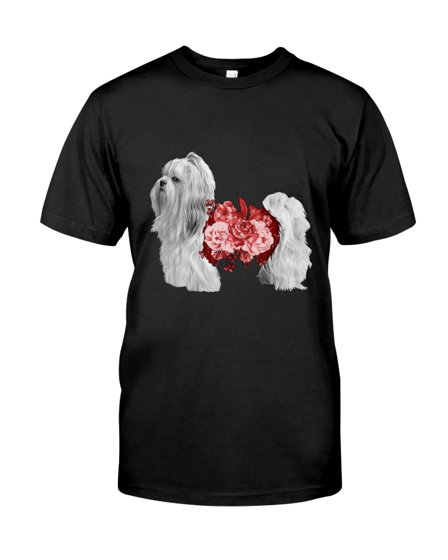Flower and Shih Tzu Classic T-Shirt