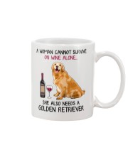 Wine and Golden Retriever 4 Mug thumbnail
