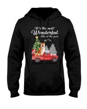 Wonderful Christmas with Truck - Shiba Inu Hooded Sweatshirt thumbnail