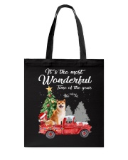 Wonderful Christmas with Truck - Shiba Inu Tote Bag thumbnail