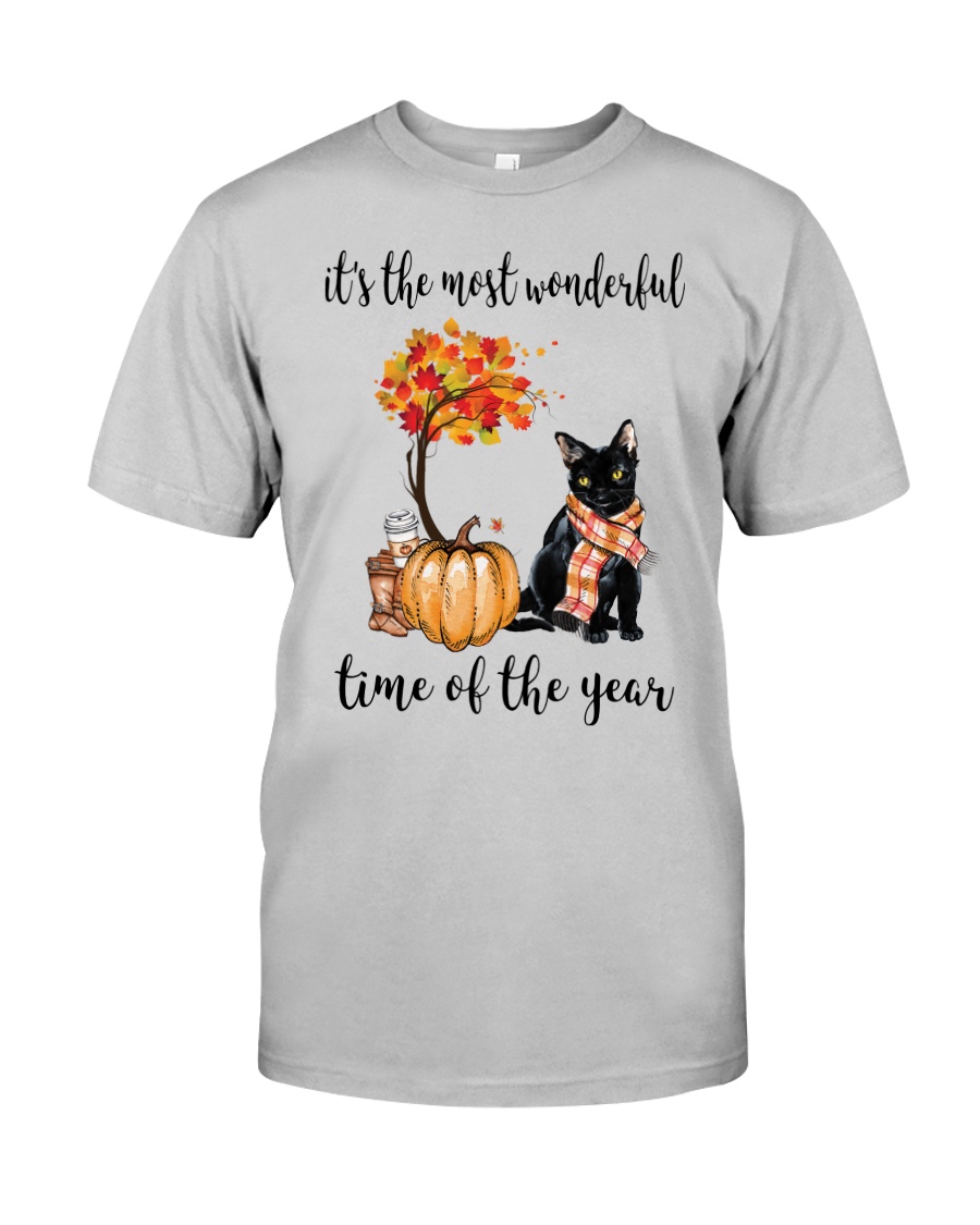 The Most Wonderful Time - Black Cat Classic T-Shirt