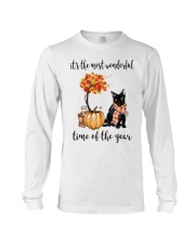 The Most Wonderful Time - Black Cat Long Sleeve Tee thumbnail