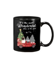 Wonderful Christmas with Truck - Pug Mug thumbnail
