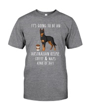 Australian Kelpie Coffee and Naps Classic T-Shirt front