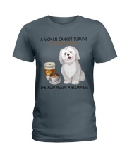 Coffee and Bolognese Dog 2 Ladies T-Shirt thumbnail