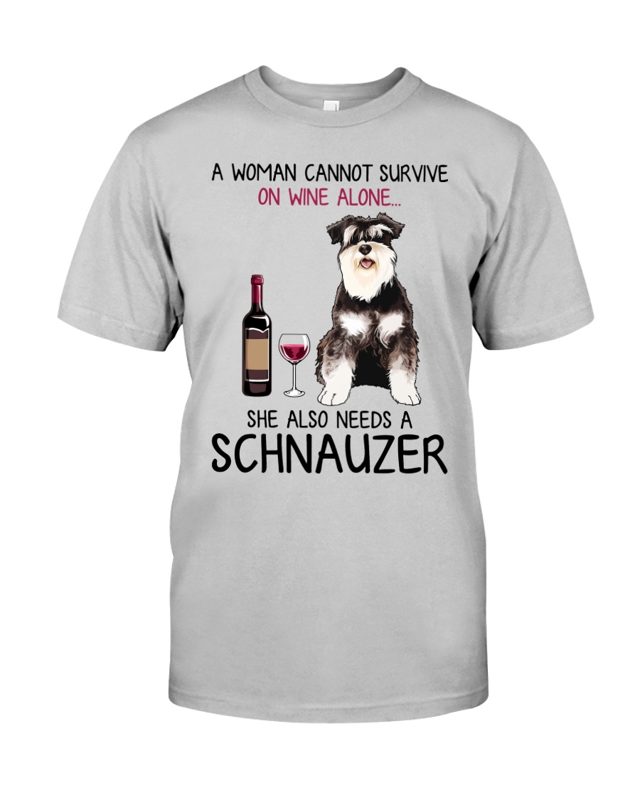 Wine and Schnauzer 4 Classic T-Shirt